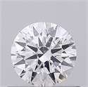 Natural Diamond 0.50 Carats, Round with Excellent Cut, D Color, I1 Clarity and Certified by GIA