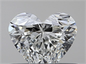 Natural Diamond 0.40 Carats, Heart with  Cut, J Color, VVS2 Clarity and Certified by GIA