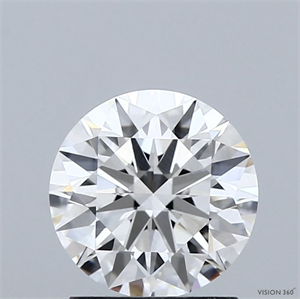 Picture of Lab Grown Diamond 1.55 Carats, Round with Ideal Cut, E Color, VVS2 Clarity and Certified by IGI