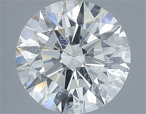 Picture of Natural Diamond 3.01 Carats, Round with Excellent Cut, I Color, SI2 Clarity and Certified by IGI