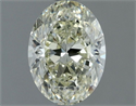 Natural Diamond 1.01 Carats, Oval with  Cut, L Color, SI2 Clarity and Certified by IGI