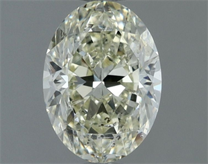 Picture of Natural Diamond 1.01 Carats, Oval with  Cut, L Color, SI2 Clarity and Certified by IGI