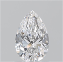 Natural Diamond 0.93 Carats, Pear with  Cut, D Color, VVS1 Clarity and Certified by GIA