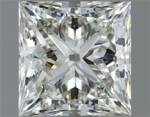 Picture of Natural Diamond 1.01 Carats, Princess with  Cut, J Color, VVS1 Clarity and Certified by IGI