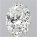 Natural Diamond 4.04 Carats, Oval with  Cut, F Color, VS2 Clarity and Certified by GIA