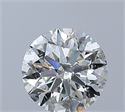 Natural Diamond 1.01 Carats, Round with Very Good Cut, I Color, I1 Clarity and Certified by GIA