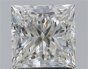 Picture of Natural Diamond 1.79 Carats, Princess with  Cut, H Color, VS2 Clarity and Certified by GIA