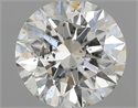 Diamante Natural 0.50 quilates, Redondo , Color I, claridad SI2 y certificado GIA