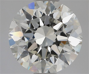 Picture of Natural Diamond 1.70 Carats, Round with Excellent Cut, G Color, IF Clarity and Certified by IGI