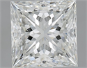 Natural Diamond 2.02 Carats, Princess with  Cut, G Color, VVS2 Clarity and Certified by IGI
