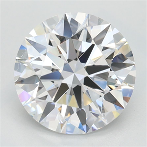 Picture of Lab Grown Diamond 2.51 Carats, Round with Ideal Cut, D Color, VVS1 Clarity and Certified by IGI