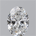 Natural Diamond 0.50 Carats, Oval with  Cut, E Color, VVS1 Clarity and Certified by GIA