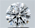 Diamante Natural 1.01 quilates, Redondo , Color F, claridad IF y certificado GIA