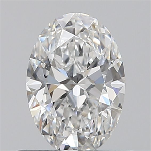 Foto Diamante Natural 0.50 quilates, Ovalado , Color E, claridad SI1 y certificado GIA de