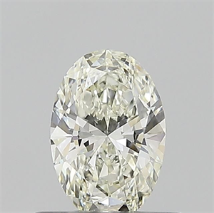 Picture of Natural Diamond 0.52 Carats, Oval with  Cut, J Color, IF Clarity and Certified by GIA