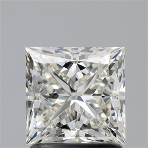 Picture of Natural Diamond 1.52 Carats, Princess with  Cut, J Color, VS2 Clarity and Certified by GIA