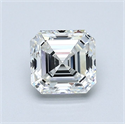 Natural Diamond 1.01 Carats, Asscher with  Cut, H Color, VVS2 Clarity and Certified by GIA