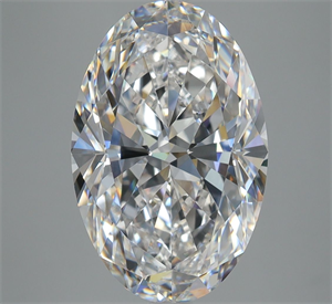 Picture of Natural Diamond 5.03 Carats, Oval with  Cut, F Color, IF Clarity and Certified by GIA