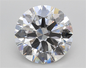 Picture of Lab Grown Diamond 6.02 Carats, Round with Ideal Cut, E Color, VVS2 Clarity and Certified by IGI