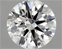 Natural Diamond 0.90 Carats, Round with Excellent Cut, H Color, VS2 Clarity and Certified by GIA
