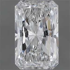 Picture of Natural Diamond 0.50 Carats, Radiant with  Cut, F Color, I1 Clarity and Certified by GIA