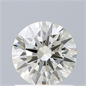 Natural Diamond 0.77 Carats, Round with Excellent Cut, I Color, VVS1 Clarity and Certified by IGI