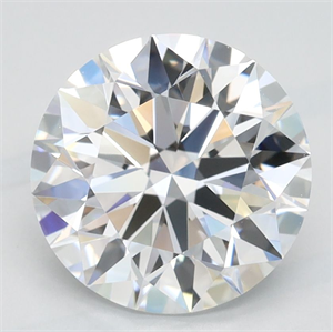 Picture of Lab Grown Diamond 2.20 Carats, Round with Excellent Cut, D Color, VVS1 Clarity and Certified by GIA