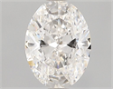 Natural Diamond 0.90 Carats, Oval with  Cut, F Color, VVS2 Clarity and Certified by GIA