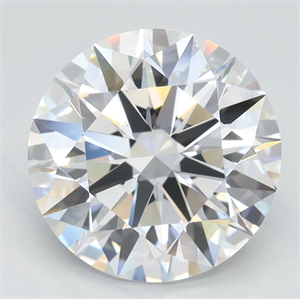 Picture of Lab Grown Diamond 3.01 Carats, Round with Ideal Cut, D Color, VVS1 Clarity and Certified by IGI
