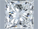 Natural Diamond 1.01 Carats, Princess with  Cut, H Color, VVS1 Clarity and Certified by IGI