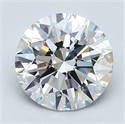 Natural Diamond 2.27 Carats, Round with Excellent Cut, G Color, VS2 Clarity and Certified by GIA