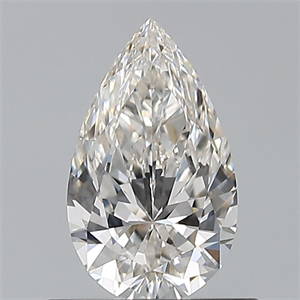 Picture of Natural Diamond 0.60 Carats, Pear with  Cut, H Color, VVS2 Clarity and Certified by GIA
