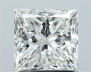 Picture of Natural Diamond 1.51 Carats, Princess with  Cut, J Color, SI1 Clarity and Certified by GIA