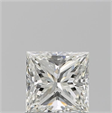 Natural Diamond 0.94 Carats, Princess with  Cut, I Color, VVS1 Clarity and Certified by GIA