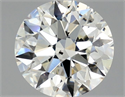 Natural Diamond 1.21 Carats, Round with Excellent Cut, I Color, SI1 Clarity and Certified by GIA