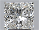 Natural Diamond 2.01 Carats, Princess with  Cut, H Color, VVS2 Clarity and Certified by GIA