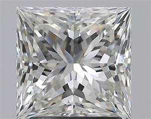 Picture of Natural Diamond 2.01 Carats, Princess with  Cut, H Color, VVS2 Clarity and Certified by GIA