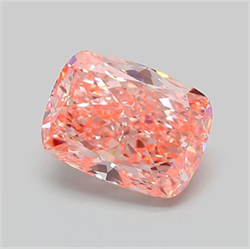 Picture of Lab Grown Diamond 2.69 Carats, CUSHION MODIFIED with  Cut, Fancy Vivid Pink Color, VVS2 Clarity and Certified by IGI