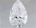 Natural Diamond 0.71 Carats, Pear with  Cut, E Color, SI1 Clarity and Certified by GIA