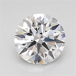 Picture of Lab Grown Diamond 1.03 Carats, Round with Excellent Cut, D Color, VVS2 Clarity and Certified by IGI