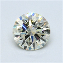 Diamante Natural 0.76 quilates, Redondo , Color N, claridad VS1 y certificado GIA