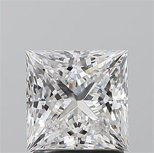 Foto Diamante Natural 1.70 quilates, Princesa , Color E, claridad VS2 y certificado GIA de