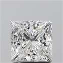 Natural Diamond 1.70 Carats, Princess with  Cut, E Color, VS2 Clarity and Certified by GIA