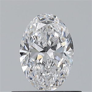 Picture of Natural Diamond 0.50 Carats, Oval with  Cut, D Color, VVS1 Clarity and Certified by GIA