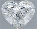 Natural Diamond 0.70 Carats, Heart with  Cut, I Color, VVS2 Clarity and Certified by IGI