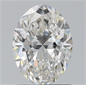 Diamante Natural 0.90 quilates, Ovalado , Color G, claridad VVS2 y certificado GIA