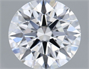 Lab Grown Diamond 1.03 Carats, Round with Ideal Cut, D Color, VVS2 Clarity and Certified by IGI