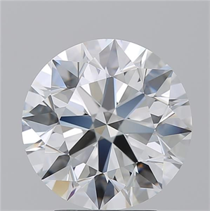 Picture of Natural Diamond 3.59 Carats, Round with Excellent Cut, H Color, VVS1 Clarity and Certified by GIA