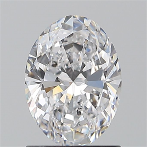 Foto Diamante Natural 1.20 quilates, Ovalado , Color D, claridad SI2 y certificado GIA de