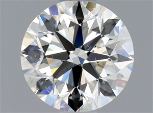 Picture of Natural Diamond 0.90 Carats, Round with Excellent Cut, I Color, VS2 Clarity and Certified by GIA